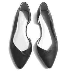 Lane Bryant Black leather flats 🥿